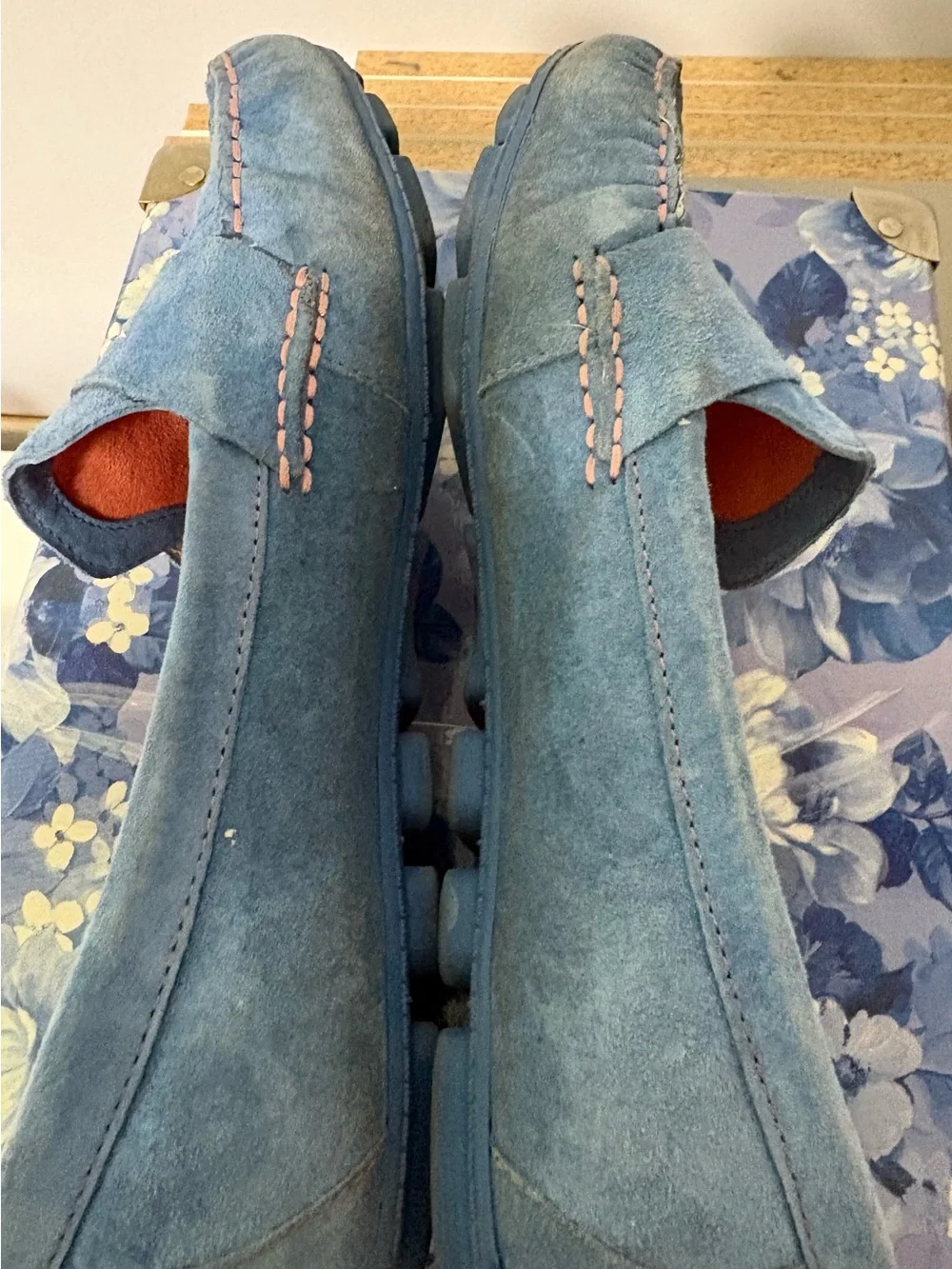 White Mountain Seablue/Nubuck Skipper Shoes